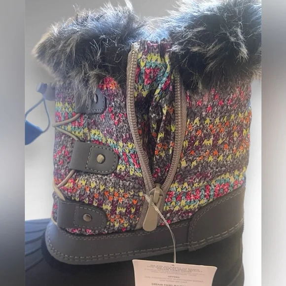 DREAM PAIRS Snow Boots Kids Insulated Waterproof Mid-Calf Boots Size 3 Big Kids - Picture 8 of 10